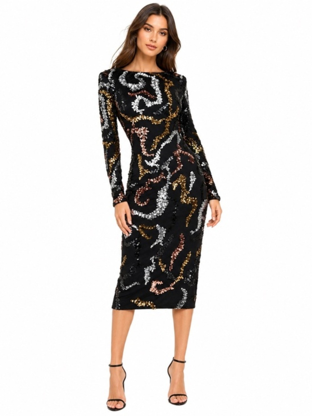 Dress The Population Emmalyn Sequin Cocktail Dress XS